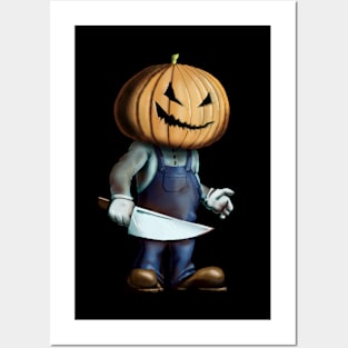 Pumpkin Kid Original Design for Halloween Posters and Art